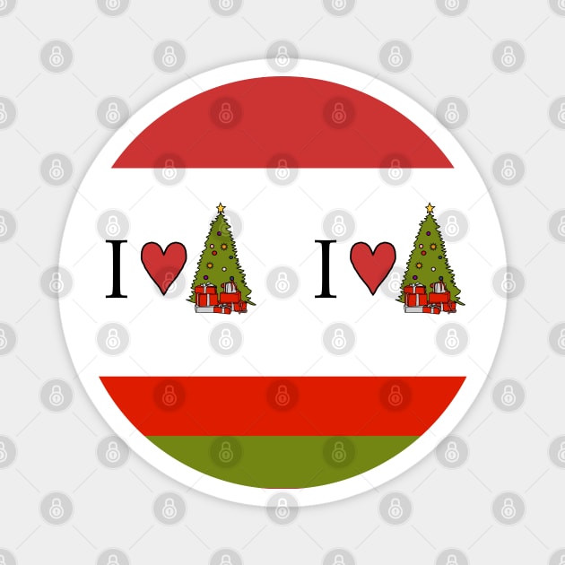 Love Christmas Magnet by ellenhenryart